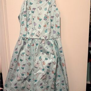 Alice in Wonderland Teacup Print Dress
